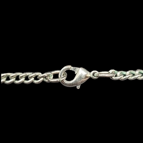 28" SILVER TONE MULTI CHAIN NECKLACE - Picture 4 of 4